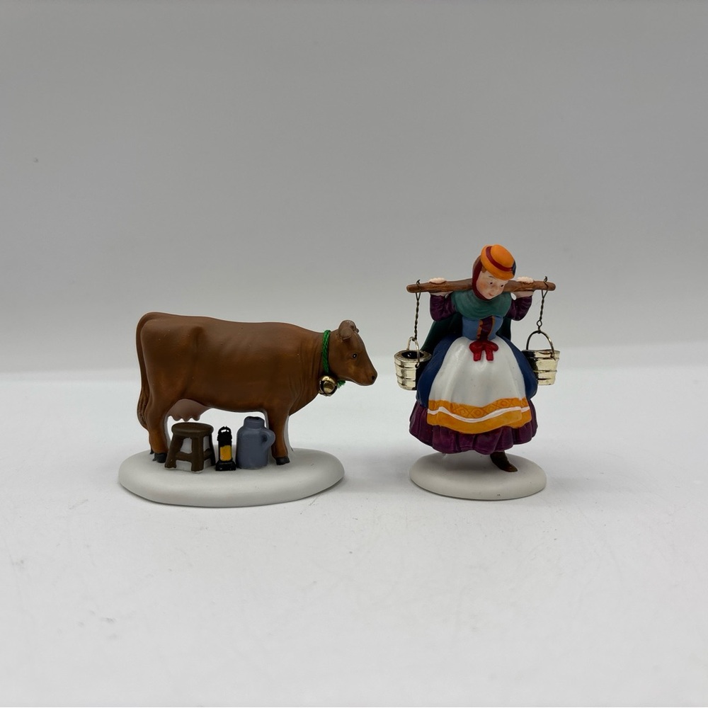 Dept 56 1996 Vintage HVC 12 Days Of Dickens Village Eight Maids A-Milking 58384